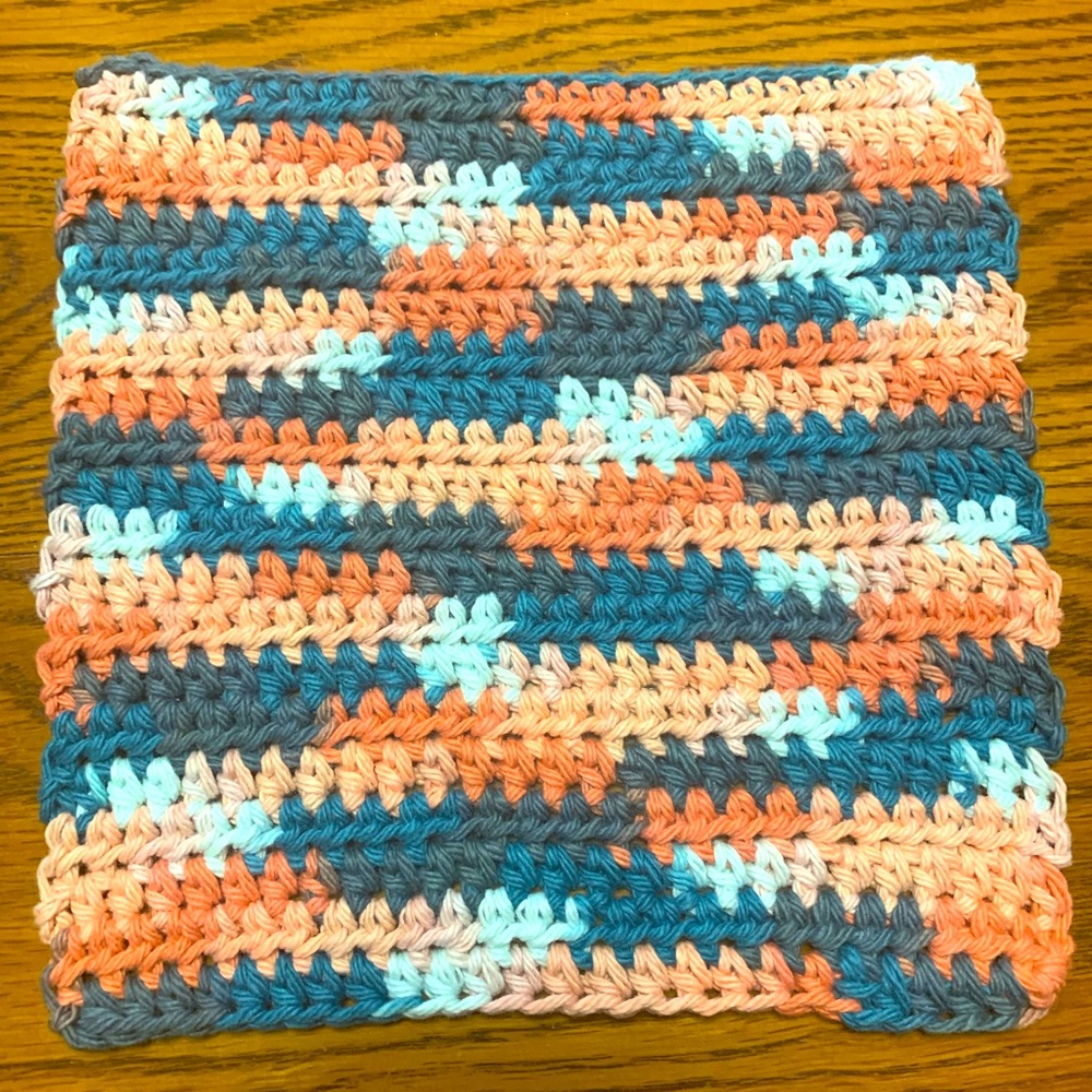 Handmade crocheted wash cloth/ potholder/hot pad.